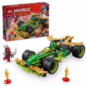 NEW LEGO NINJAGO Lloyd's Pull-Back Race Car Building Toy for Pretend Play Set